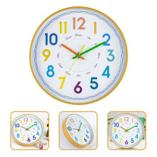 Wood Grain & Glass Wall Clock 30 cm