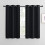 Blackout Curtains with Silver Grommets 34x60in (2 Panels) 1