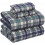 100% Cotton King Sheet Set, Percale Weave, 4-Piece 1