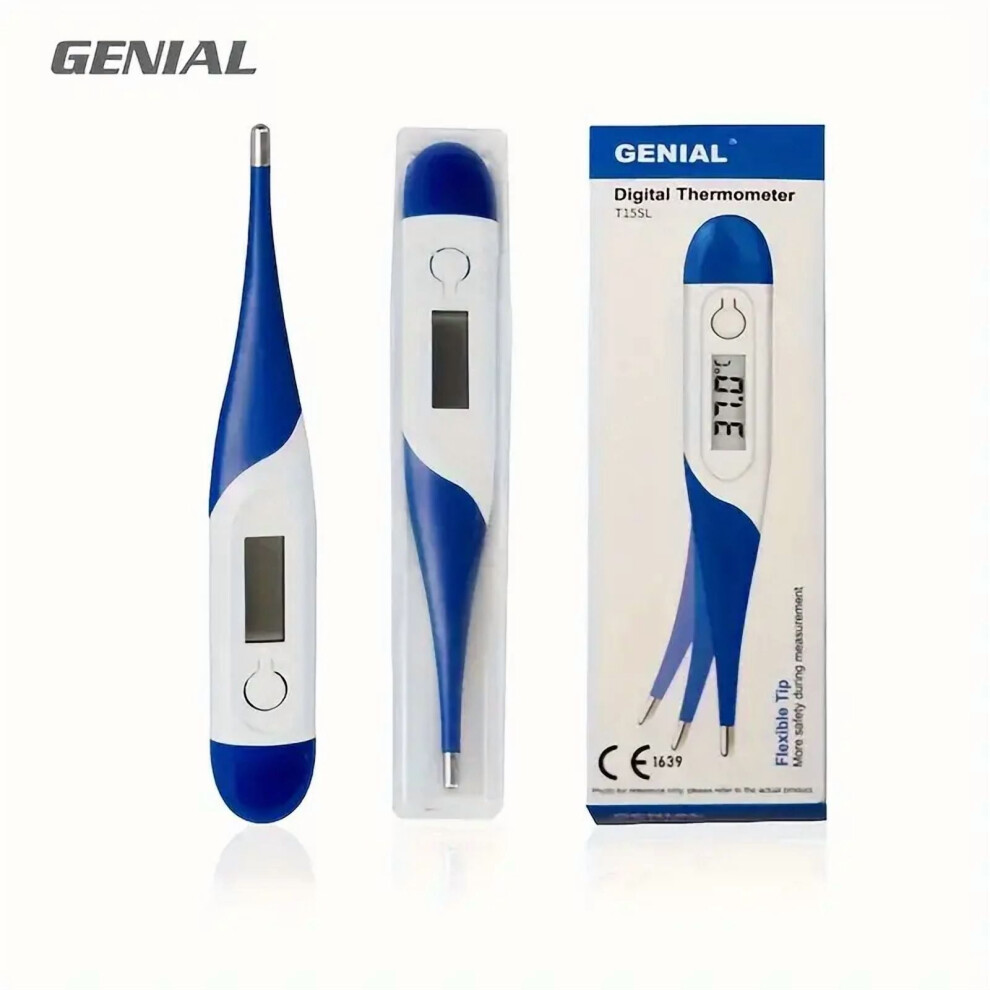 Digital Thermometer for Adults & Kids, Oral/Rectal/Underarm, Fever Alarm, C/F Switchable