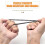Ball Bungee Cords Heavy-Duty 4Inch 30-Pack Black 4