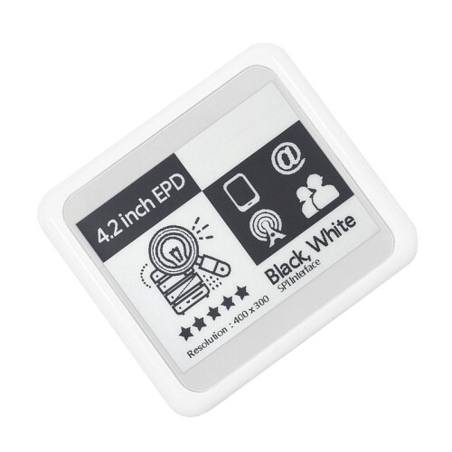 Etiqueta Eletrônica de Prateleira (ESL) NFC de 4,2 Polegadas, Passiva, Sem Bateria, com Display de Tinta Eletrônica Sem Fio GDN042BW 1