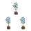 3Ensembles Puzzle Bois Fleurs Jacinthe DIY Original Décor Maison 10