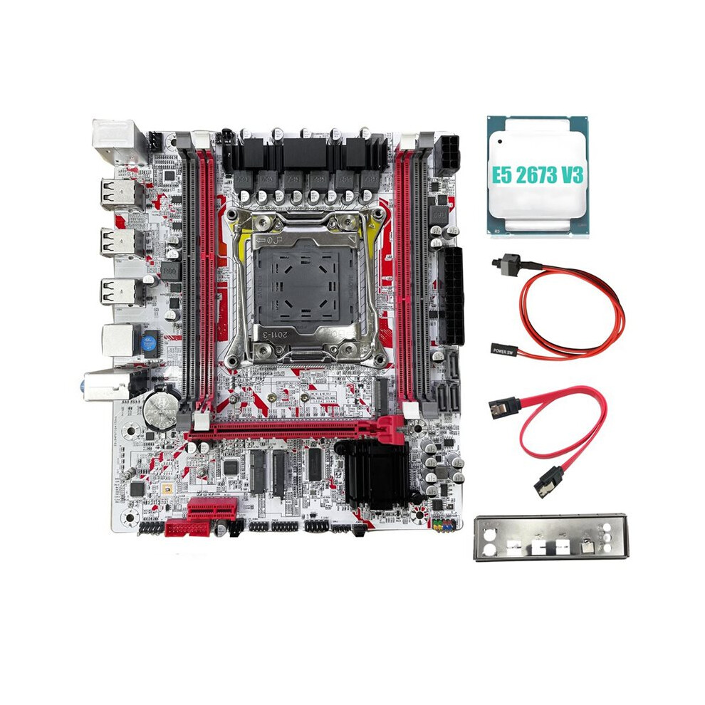 X99 Motherboard+E5 2673 V3 Cpu X99g757 Gaming Motherboard Kit Lga 2011-3 Ddr3 Hm55 Chip Supports To 64Gb Of Memory 4713989177101