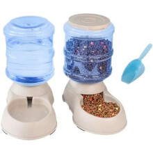 6-Meal Auto Pet Feeder & Water Dispenser Set with Scoop – Compatible with Small/Medium Dogs & Cats