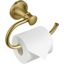 Brushed Gold Toilet Paper Holder Wall Mounted Rustproof