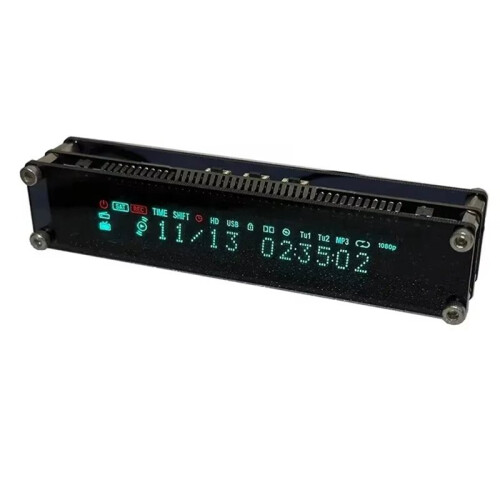 New VFD Clock Vacuum Fluorescent Display WIFI Timing Automatic Calibration Gaming Atmosphere Desktop Decoration
