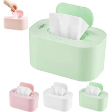 Portable Wipe Warmer Dispenser with LED Display, USB Powered, Adjustable Temp, Even Heating, Large Capacity – Green