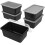 Plastic Classroom Storage Bin with Non-Snap Lid, 5-Pack 1