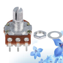 FRCOLOR Basknap Potentiometer Rillet Delt Skaft Størrelse Justerbar Barn