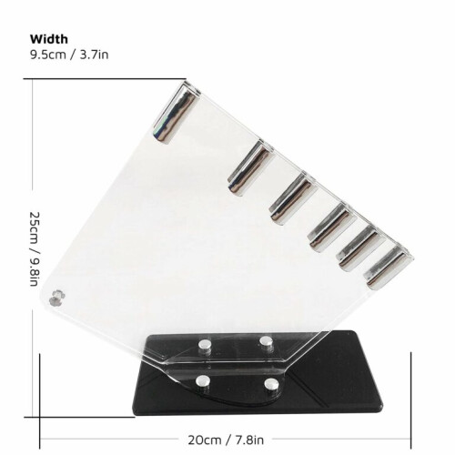 5-Slot Perspex Knife Block for Any Modern Kitchen 2