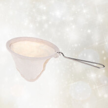Wiederverwendbarer Stoffkaffeefilter mit Edelstahlgriff für Kaffee und Tee