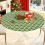 Round Elastic Tablecloth 45-56 in Flannel-Backed Vinyl 1