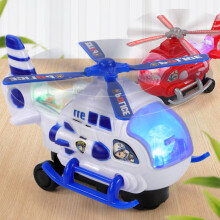 Speelgoedhelikopter (wit), speelgoedvliegtuigjes voor peuters van 2-4 jaar met realistische licht- en geluidseffecten, speelgoedcadeaus voor peuters