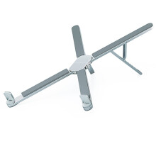 Ultrakompakter, Faltbarer Laptopständer Aus Ergonomischem Aluminium für Schreibtisch und Reisen, Höhenverstellbar