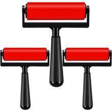 3 Pack Rubber Brayer for Gel Printing 4 Inch Rubber Brayer Roller for Printmaking