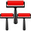 3 Pack Rubber Brayer for Gel Printing 4 Inch Rubber Brayer Roller for Printmaking 1