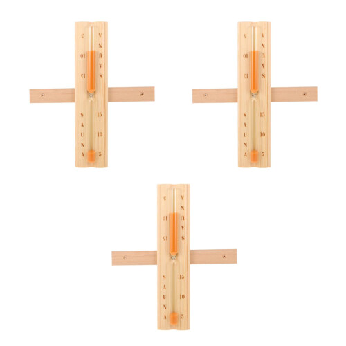 3Pièces Sauna Mural Bois Précis 15 Minutes 2