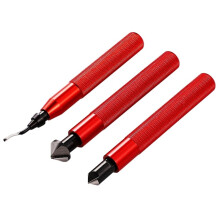 3 Pcs Hand Deburring Tool Kit 2 Countersink Hand Reamers and 1 Deburring Tool for Metal, Resin, Aluminum, Copper