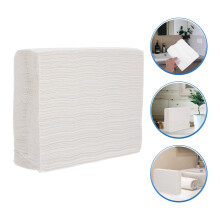 Papier blanc essentiel pour salle de bain d'invités, 180 pièces, 21 x 21 x 1 mm