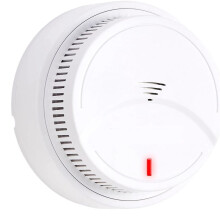 Smoke Alarm Detector with Photoelectric Technology with LED Indicator and Test Button for Living Room Bedroom Kitchen