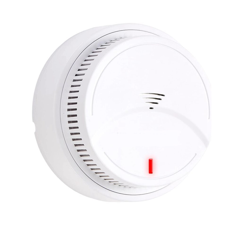 Smoke Alarm Detector With Photoelectric Technology With Led Indicator And Test Button For Living Room Bedroom Kitchen 4713332348530