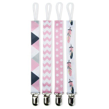 4 Pcs Pacifier Clip,Anti-Drop Design Pacifier Clips Baby Girl,Secure Attachment Easy Carry Pacifier Holder,Style1
