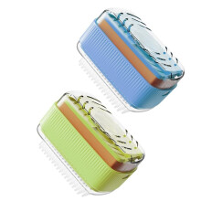 Jabonera Portátil de Viaje con Rodillo y Cepillo, Dispensador de Jabón de Burbujas para Lavandería, Baño y Gimnasio.