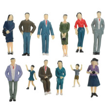 12 pezzi di personaggi di simulazione, modelli di costruzioni, piccole figure umane, statuette per casa delle bambole, giardino delle fate, mini