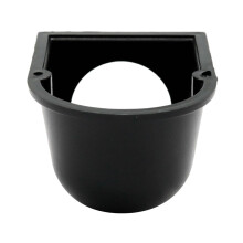 Soporte de montaje para medidor de indicador de un solo orificio de 2 pulgadas (52 mm) completamente nuevo, color negro.