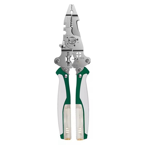1Pcs Multifunctional Foldable Wire Stripper with Voltage Tester and Cable Cutter for Electrician Wire Cutter and Puller