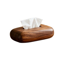 Taschentuchbox im Kiesel-Stil Aus Walnussholz, Schreibtisch-Taschentuchbox, Büro-Nachttisch-Dekorationsbox, Aufbewahrungsbox für die Küche