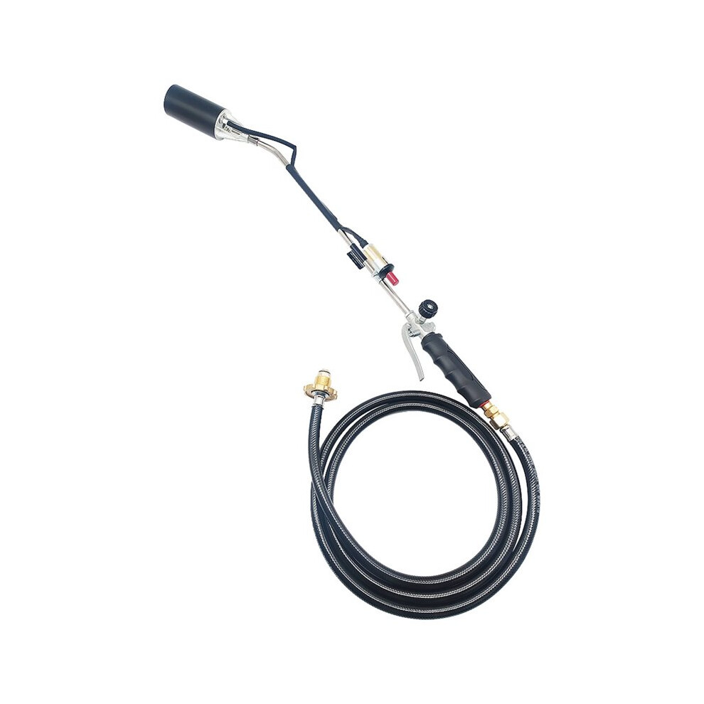 Propane Torch Weed Burner Blow Torch Heavy Duty Flamethrower with Turbo Trigger Push Button Igniter for Roof Asphalt Ice