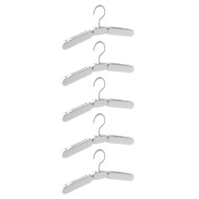 5 Stück Faltbare Kleiderbügel, -Wäscheständer, Platzsparend, Faltbar, Rutschfest, Kleiderschrank-Organizer