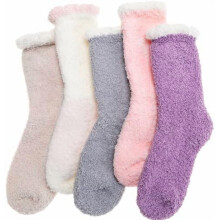 Damesokker, bløde hjemmesko, hyggelig kabine, vinter, blød fleece, varm, behagelig, tyk, julegavesokker