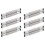 Drawer Divider Adjustable Length From Kitchen Storage, Organiser, Plastic, Clear,6pcs 1