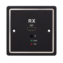 -Compatible Wall Plate Extender TX/RX with Infrared Feedback Cat5e/6 RJ45 Wall Outlet Extender for PC Laptop Monitor