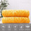 Fleece Throw Blanket Queen Size Vintage Pattern Lemon Yellow 5