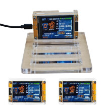3x 1030KH/S NMMiner NerdMiner + 4 Steckplätze, Verbesserter Bitcoin-Krypto-Solo-Miner, 2,8-Zoll--Display-Miner für Zuhause