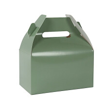 25 Dusty Sage Green Tote Favor Boxes