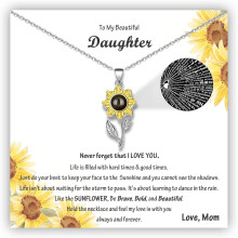 Daughter Necklace – Birthday, Valentine's, or Father-Daughter Gift from Dad or Mom – Compatible with All Occasions