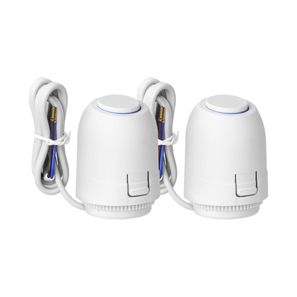 2Pack 230V Floor Heating Valve Nc Ac Electric Thermal Actuator Manifold For Underfloor Heating Thermostat 4713646159945