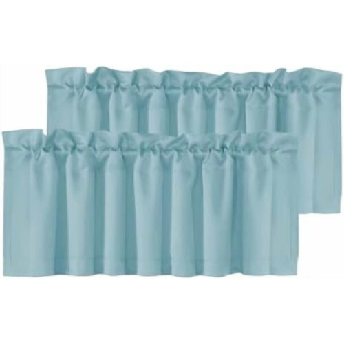 Κουρτίνες Κουζίνας Mineral Blue 2 Πάνελ 52x18 Ίντσες