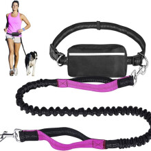 Multifunctional Sports Waist Bag Extended Hand Free Leash Adjustable for Dog Walking and Leash Pet Running Leash