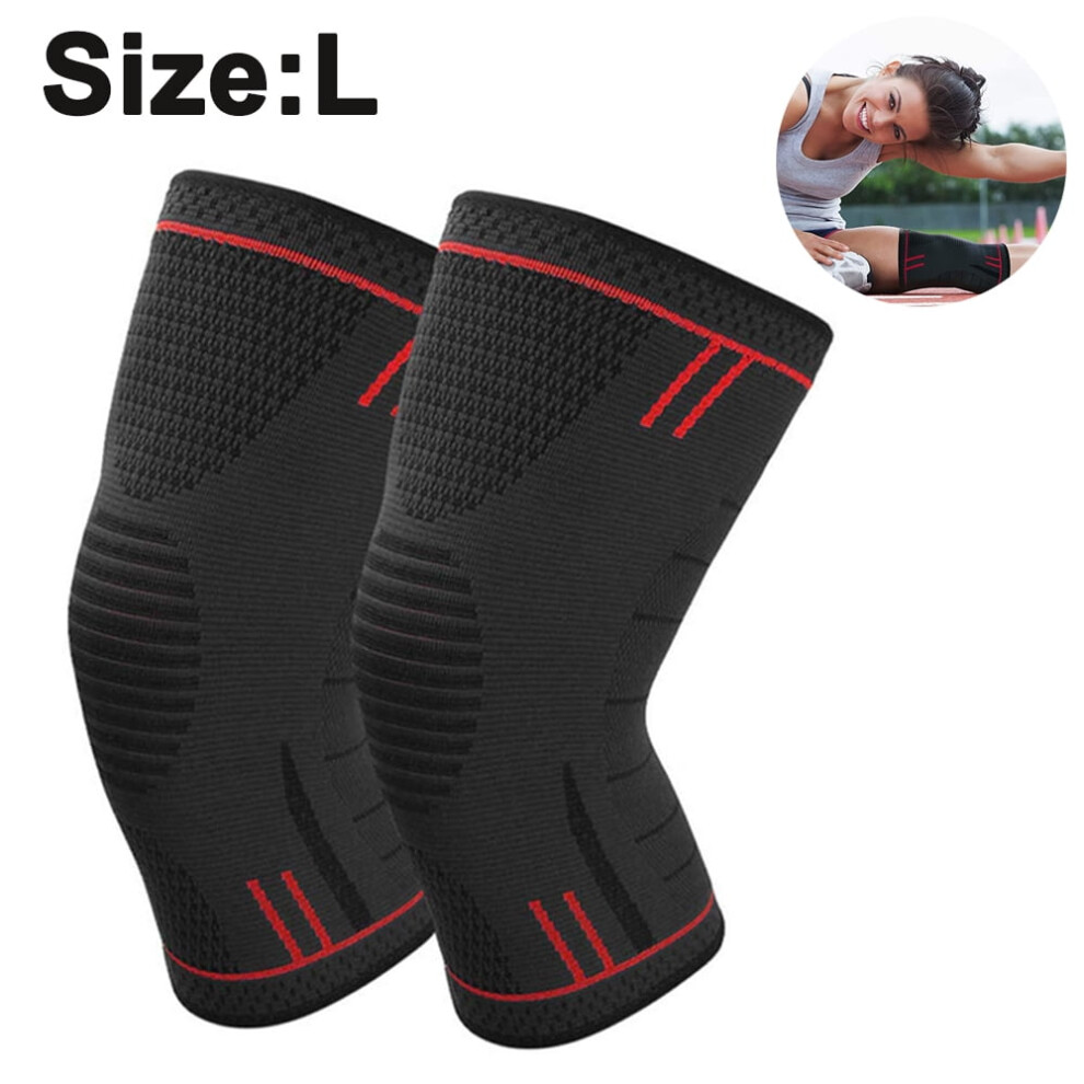 Knee Braces for Pain (Pair) â Neoprene Compression Sleeve for Men & Women, Support for ACL/MCL/Meniscus/Arthritis, Weightlifting, Running, Recovery