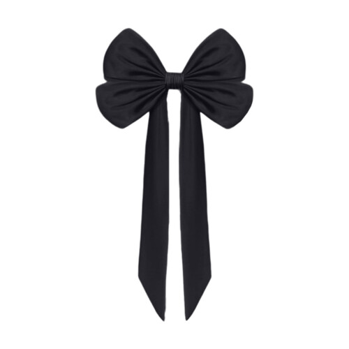 Yurqghjb Christmas Tree Topper Bow Oversized Wreath (Black)