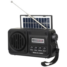 Multifunctional Portable FM Radio Emergency Radio Rechargeable Solar Speaker Outdoor Wireless Speaker