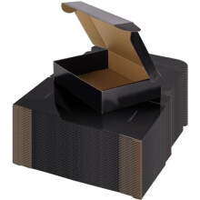 40 Pack 9x6x2 Shipping Boxes for Small Business, Black Packaging Cardboard Boxes, Moving Mailing Packing Box