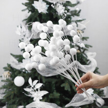 Kunstmatige sneeuwbalversiering 40 cm, schuim, wit