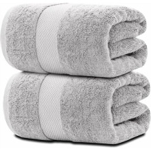 Luxury Bath Sheets Towels for Adults Extra Large | Highly Absorbent Hotel Collection | 35x70 Inch | 2 Pack (Dolphin Gray)